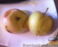 Фото приготовления рецепта: Яблочно-персиковое суфле с шоколадным кремом - шаг №1