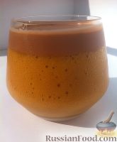 Фото к рецепту: Яблочно-персиковое суфле с шоколадным кремом