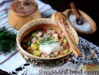 Фото приготовления рецепта: "Жареный" суп со сметаной - шаг №4