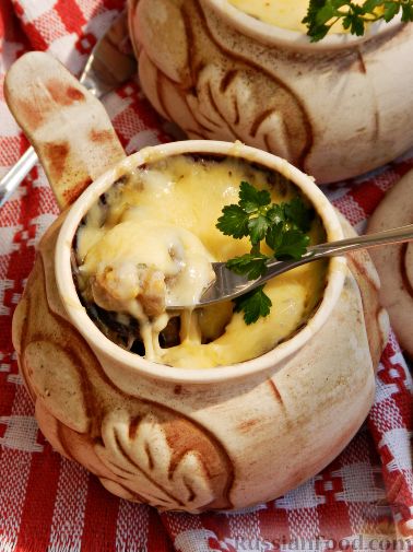Картофель с сыром в горшочке – кулинарный рецепт