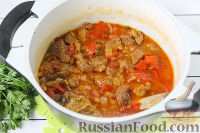 Фото приготовления рецепта: Пиева (узбекский луковый суп) - шаг №7