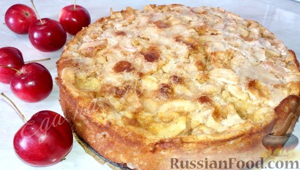 Пирог с яблоками: рецепт на быструю руку