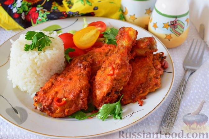 Курица в специях по-индийски, пошаговый рецепт на ккал, фото, ингредиенты - Юлия Высоцкая