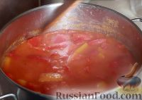 Фото приготовления рецепта: Лечо из перца и помидоров (на зиму) - шаг №7