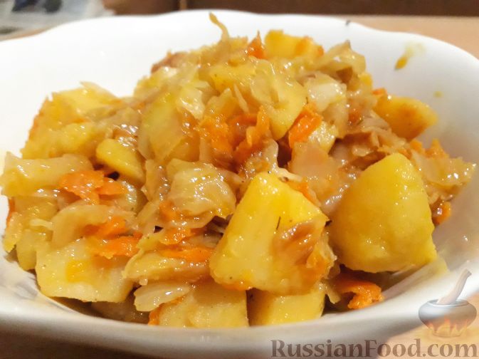 Три рецепта с фото рагу с картошкой и капустой с мясом