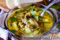 Фото приготовления рецепта: Суп с морской капустой и грибами - шаг №7