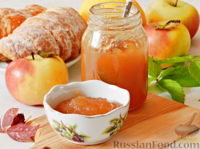 Конфитюр из яблок и апельсинов — рецепт для покрытия и прослойки с пошаговыми фото