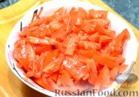 Фото приготовления рецепта: Салат из баклажанов "4 на 4" (на зиму) - шаг №5