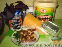 Фото приготовления рецепта: Сырные шарики в ореховой крошке - шаг №1