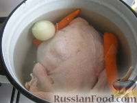 Фото приготовления рецепта: Заливное из курицы - шаг №2