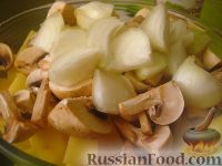 Фото приготовления рецепта: Картофель с овощами в рукаве - шаг №4