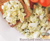 Фото к рецепту: Яичный салат с огурцами