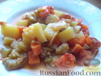 Фото к рецепту: Рагу овощное с баклажанами