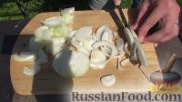 Фото приготовления рецепта: Солянка с мясом и капустой (в казане) - шаг №3