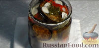 Фото приготовления рецепта: Баклажаны в маринаде с чесноком (на зиму) - шаг №11