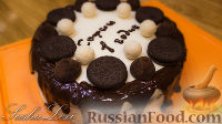 Фото к рецепту: Шоколадный торт со сливочным сыром