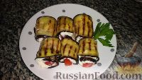 Фото к рецепту: Рулетики из баклажанов с сыром