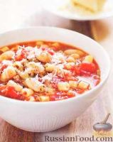 Фото к рецепту: Суп с макаронами и фасолью