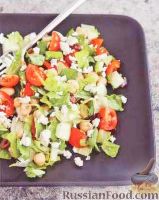 Фото к рецепту: Греческий салат с нутом