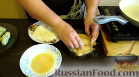 Фото приготовления рецепта: Картофельные палочки с беконом и сыром - шаг №6
