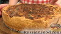 Фото приготовления рецепта: Песочный пирог с грибами и овощами - шаг №22
