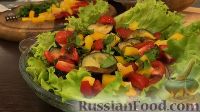 Фото приготовления рецепта: Теплый салат из баклажанов, с соево-медовым соусом - шаг №11