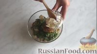 Фото приготовления рецепта: Фунчоза с курицей и замороженными овощами - шаг №4