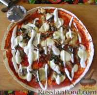Фото к рецепту: Пицца на лаваше
