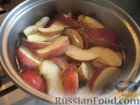 Фото приготовления рецепта: Кисель из свежих яблок - шаг №4