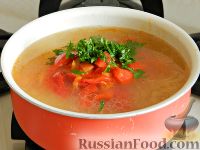 Фото приготовления рецепта: Суп с лечо - шаг №10