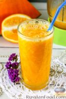 Фото к рецепту: Тыквенно-апельсиновый смузи