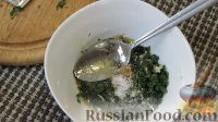 Фото приготовления рецепта: Теплый салат с баклажанами и мясом - шаг №8