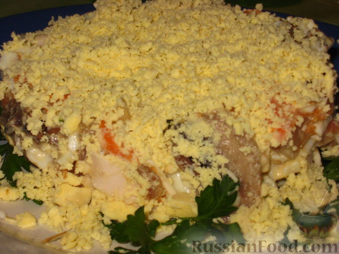 Салаты из соленых грибов — рецепт салата с фото