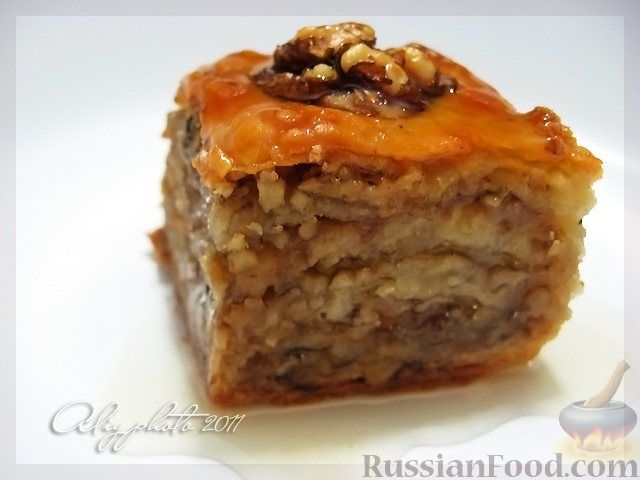 Как приготовить Пахлава армянская с орехами и безе домашняя просто рецепт пошаговый