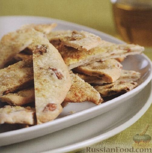 Рецепт Плоский пряный хлеб с оливками