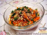 Фото приготовления рецепта: Салат из тыквы - шаг №9