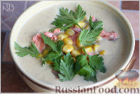 Фото приготовления рецепта: Сливочный крем-суп-пюре с семгой - шаг №4