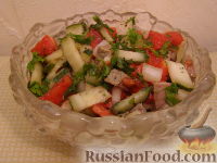 Фото приготовления рецепта: Салат с говядиной "Охотничий" - шаг №7