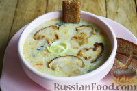 Фото к рецепту: Сливочный суп с белыми грибами