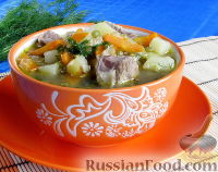 Фото к рецепту: Суп с лапшой и машем