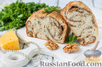 Фото к рецепту: Хлеб с сыром и орехами