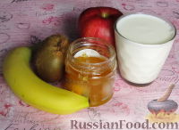Фото приготовления рецепта: Зимний смузи из яблока, банана и киви - шаг №1