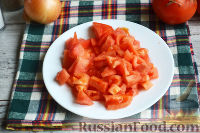 Фото приготовления рецепта: Цветные гнезда из спагетти (в духовке) - шаг №3