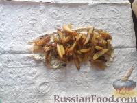 Фото приготовления рецепта: Домашняя шаурма с фаршем и грибами - шаг №14