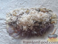 Фото приготовления рецепта: Домашняя шаурма с фаршем и грибами - шаг №19