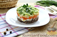 Фото к рецепту: Слоеный салат с языком
