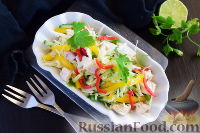 Фото приготовления рецепта: Салат с курицей и белокочанной капустой - шаг №11