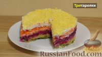 Фото к рецепту: Слоеный салат "Овощной торт"