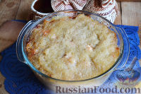 Фото к рецепту: Картофельная запеканка с колбасками и курицей