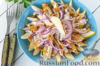 Фото приготовления рецепта: Салат с курицей и грушей - шаг №9
